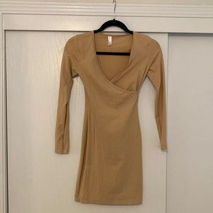 American Apparel Bodycon Wrap Front Dress